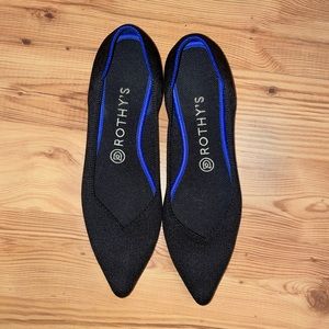 Rothy’s pointed toe flats size 9 black